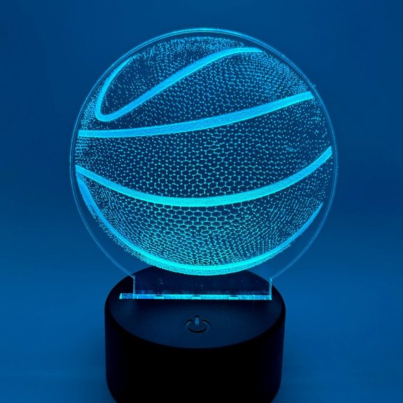 Basketball LED night light, color changing, LED light with remote - Picture 1 of 1